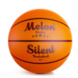 Melon Studio Silent Basketball Airless Dribbling Indoor Size 7 29.5" Indoor Basketball Quiet Basketball Foam Basketball Silent Basketball Silent Ball Soundless Soft with Grooves