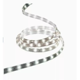 GE StayBright 240-Light 19.6-ft White Integrated LED Christmas Tape Lights
