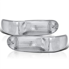 Spec-D Tuning Jdm Clear Rear Bumper Lights Turning Signal Lamps Compatible with 2000-2005 Mitsubishi Eclipse L+R Pair