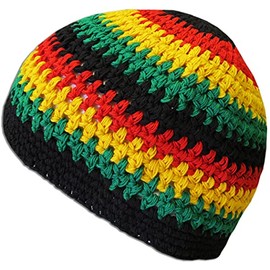 JLGUSA Knit Kufi Hat Cotton Crochet Beanie Koopy Cap (Multi)