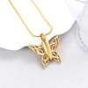 AIWENXI Butterfly Urn Necklace for Ashes Cremation Jewellery for Women