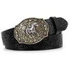 SANSTHS Cowboy Belts for Men Women Western Buckle Belt Cowboy