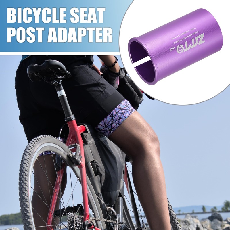 A ABSOPRO Bicycle Seat Post Adapter 31.8mm 1.25" ID 34.9mm
