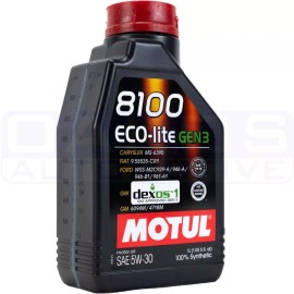 Motul 8100 ECO-lite Gen3 Full Synthetic Engine Oil (5W30, 1 Liter)  111361