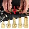 sourcing map 5pcs Brass Barbed Fitting 1/8" NPT Female to