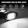 White Rock Lights,12 Pods Winunite 6000K Pure White LED Rock