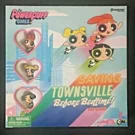 Pressman The PowerPuff Girls Saving Townsville Before Bedtime Board Game T-11