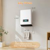 Wall Mounted Electric Heater, 1500W PTC Indoor Space Heater with