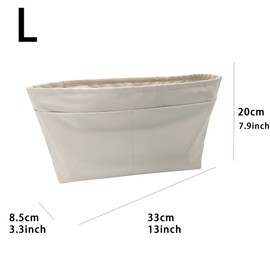 banbeln Large Waterproof Bag Organizer Insert for Backpack Tote Bag Beige L