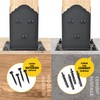 WIMART Creative Design 4x4 Post Base, Square Bracket Post Base