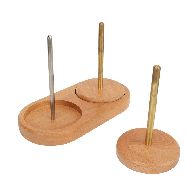 Double Yarn Holder Detachable Rotatable Large Capacity Yarn Ball Stand