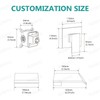 Aolemi Tub Faucet Waterfall Bathtub Faucets Wall Mount Tub Filler