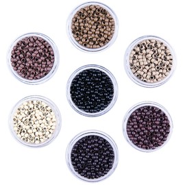 Kullke Nano Rings Micro Beads (1000PCS, 8 Dark Blond)