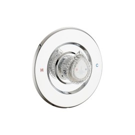 Shower Faucet Trim Kit Compatible with Moen Fit Chateau Valve Only, Pull-on Push-off Design Knob Handle, Chrome