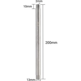 Pipe Fitting Tools 1Pc 200mm BSP 1/4" 1/2" 3/4" 1" SS304 Pipe Male x Male Threaded Industrial Pipe for Air Pipe Fuel Pipe Water Pipe