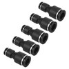 PATIKIL 5pcs 10mm to 6mm Airline Fittings, Straight Pneumatic Quick