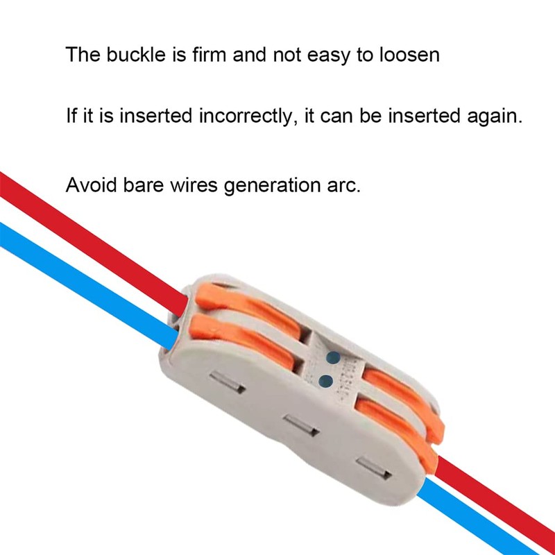 HENGXIA 21Pcs, 2 Conductor Compact Splicing, 2 Circuit Inline Splices,