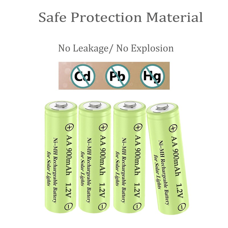 10 Packs 1.2V AA 900mAh Nickel Metal Hydride NiMh Rechargable