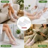 Thfaeyta 200 Pcs Plastic Foot Covers for Feet Pedicure Moisturizing