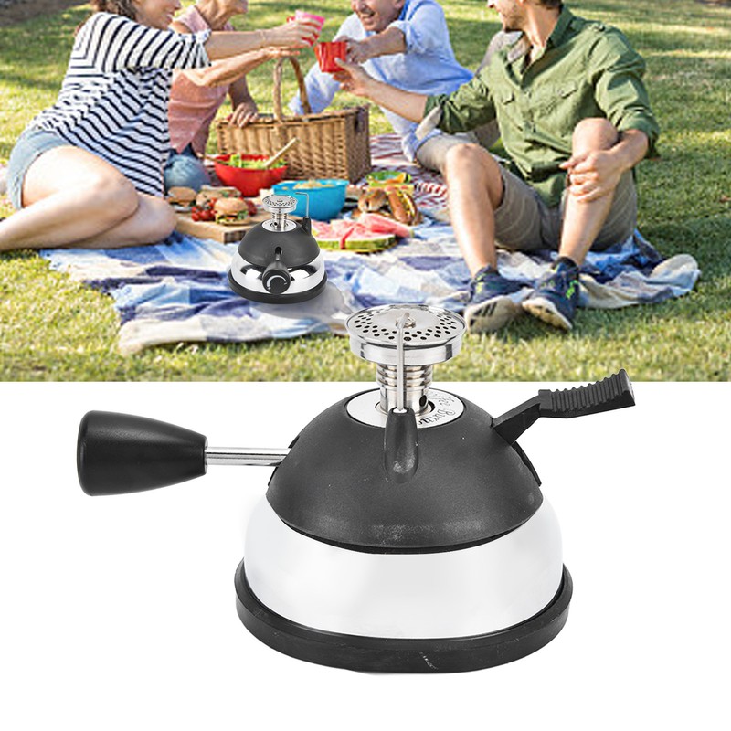 Butane Burner Adjustable Flame Easy Operation Stainless Steel Highly Durable