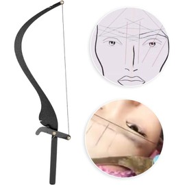 DOACT Regla de Microblading 25.7cm Aleación Aluminio Herramienta de medición, precisión en simetría y trazos, aluminio, estudio de tatuaje