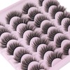 Wispy Mink Lashes Natural False Eyelashes Fluffy 16mm Cat Eye