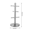 DriKou Coffee Cup Holder, Stainless Steel Cup Tree, 3 Branches,