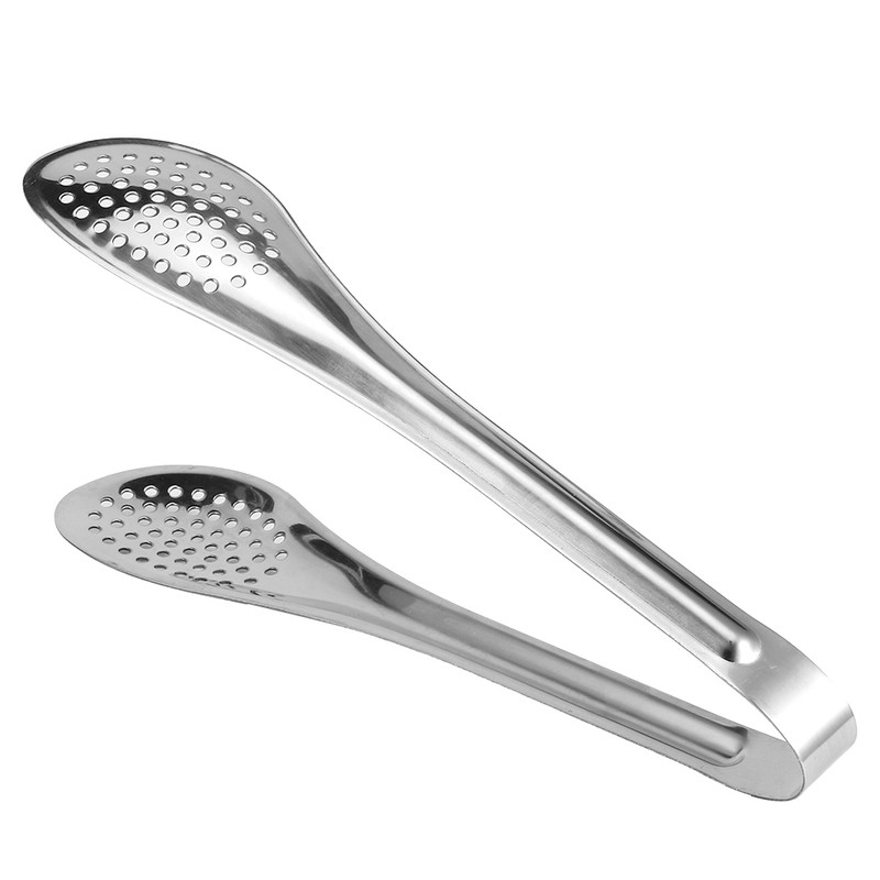 5pcs Multifunction Stainless Steel Food Tong Bread Steak Salad BBQ