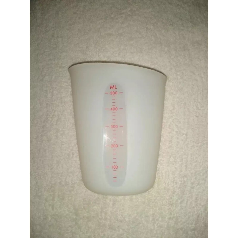 Vencort Taza Jarra Medidora Silicon Flexible 500 Mililitros