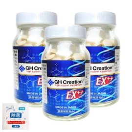 GH Creation EX Plus 3-Piece Set, 10.8 fl oz (300 mg), 270 Tablets, 90 Day Supply