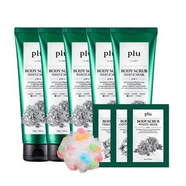 Flu Original Body Scrub 200g 5 piece set, White Musk 200g x 5White Musk 200g x 5_Shower ball + 3 sachetsShower ball + 3 sachets / 플루 오리지널 바디스크럽 200g 5개 세트, 화이트머스크 200g x 5화이트머스크 200g x 5_샤워볼 + 샤쉐 3개샤워볼 + 샤쉐 3개