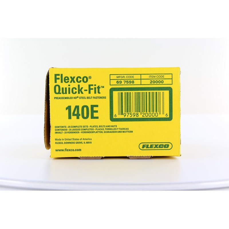 Flexco 140E Box Quick-Fit (tm) Bolt Solid Steel Plate Fastener