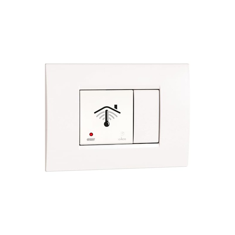 VEMER VE796000 OIKOS WiFi Flush-Mounted Thermostat with 2 Modules, Smart