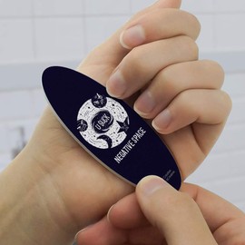 Negative Space Black Hole Funny Humor Double-Sided Oval Nail File Emery Board Set 4 Pack