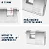 ABUS Titalium padlock 82TI/70 - Monoblock padlock for roller grilles,