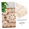 CAXUSD Cotton Crochet Rustic Table Runner Decorative Doily for Parties