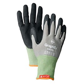 GraphEx - S:7 G46200 - Cut-Resistant Technology with AxiFybr, ANSI Cut A4, ANSI Abrasion 6, Industrial Gloves - 1 Pair