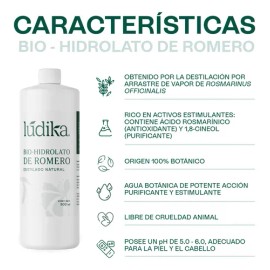 Hidrolato Romero Hebbe 500ml Tónico Piel Grasa y Cabello Débil