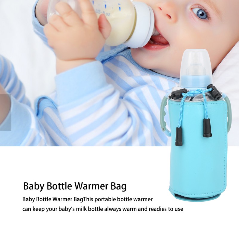 Feeding Bottle Warmer Bag Travel Portable Baby Bottle Heater Warming