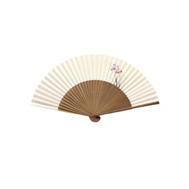 Kyoto Hand Painted Hand Painted Japanese Ladies Women Craftsmanship Kyoto Paper Fans for Yourself Gift Gift, navy