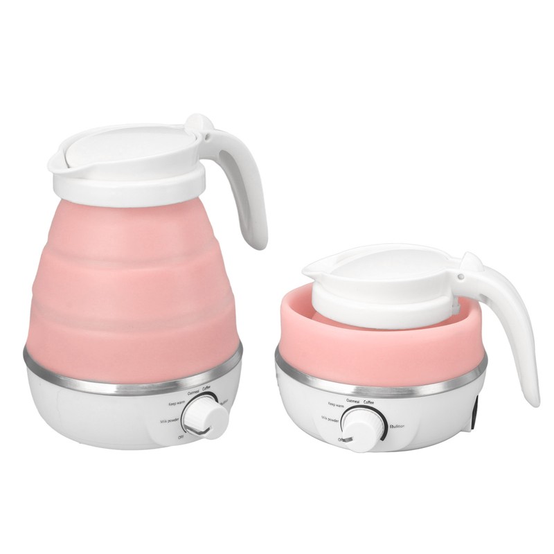 0.6L Foldable Electric Kettle 600W Heat Resistant Rust Proof Portable