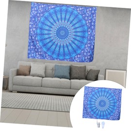 FUNOMOCYA 1pc Bohemian Style Printed Tapestry Beach Sitting Blanket Wall Hanging Decor Easy to Clean and Remove Unique Mandala Design for Home Hotel Use