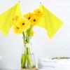50 Pack Plain Yellow Hand Waving Flags Handheld Mini Flags
