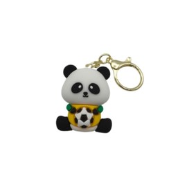 Panda Keychain Family Cute Cartoon Animal Colorful Bag Key Chain Keyring Ornament Bag Purse Charm Accessories duck (Football)