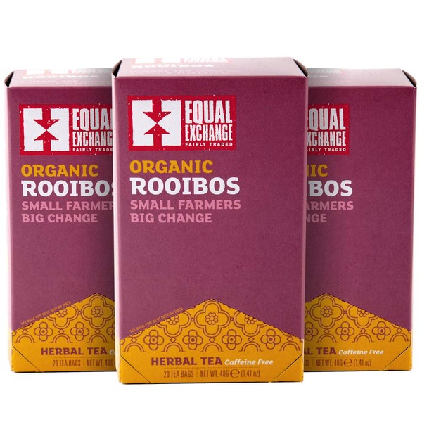 Equal Exchange Organic Rooibos Tea, 20-Count (Pack of 3)