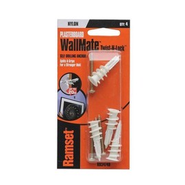 Ramset WallMate Twist-N-Lock Nylon Anchor with Screw 4-Pieces