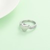 QGJNSGC Love Urn Ring Pet Dog Cat Ashes Memorial Keepsake