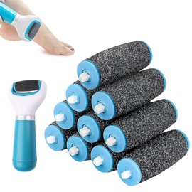 Pack of 10 Replacement Rollers Compatible with Scholl Velvet Smooth, Scholl Callus Remover Replacement Rollers, Replacement Rollers, Callus Remover for Velvet Smooth Callus Remover Refill Rolls.