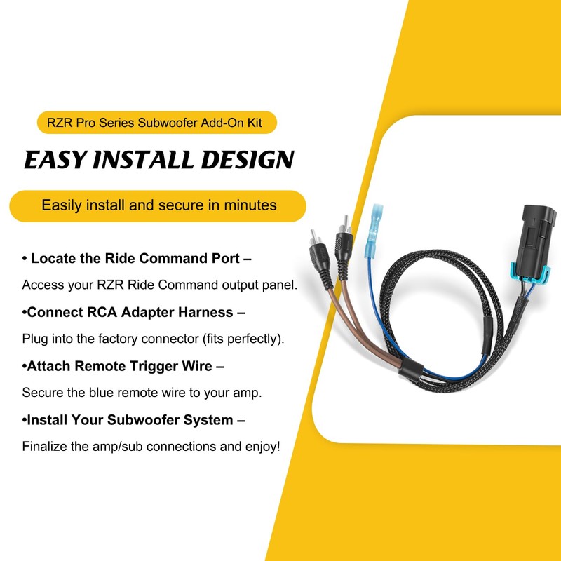 Zymurgoes for RZR Pro Series Output Harness and Subwoofer Harness