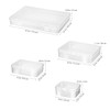 DIYEAH Small Clear Plastic Storage Container 24Pcs Storage Boxes with